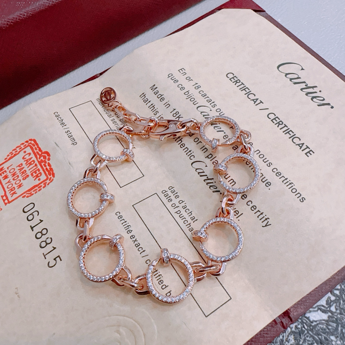 [⭐Clover Jewelry Jewelry] LOVE&JUSTE BRACELET DIAMONDS