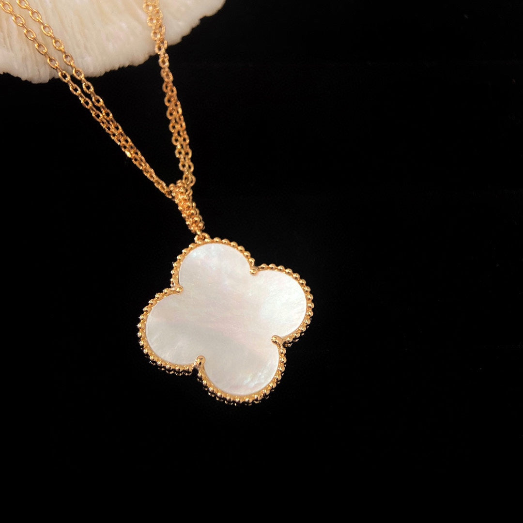 [⭐Clover Jewelry]CLOVER 25MM MOP LARGE PENDANT NECKLACE