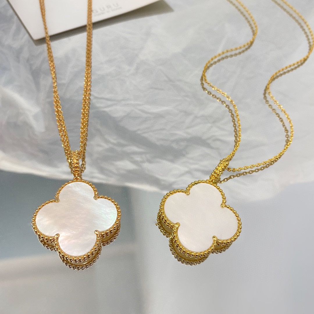 [⭐Clover Jewelry]CLOVER 25MM MOP LARGE PENDANT NECKLACE