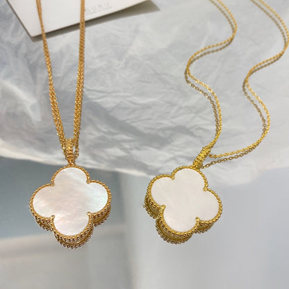 [⭐Clover Jewelry]CLOVER 25MM MOP LARGE PENDANT NECKLACE