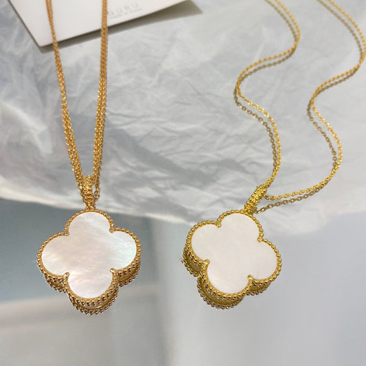 [⭐Clover Jewelry]CLOVER 25MM MOP LARGE PENDANT NECKLACE