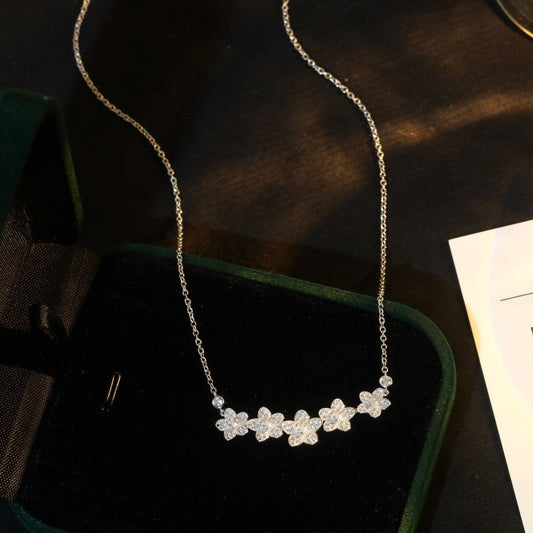 [Clover Jewelry]]wild flower diamond line pendant