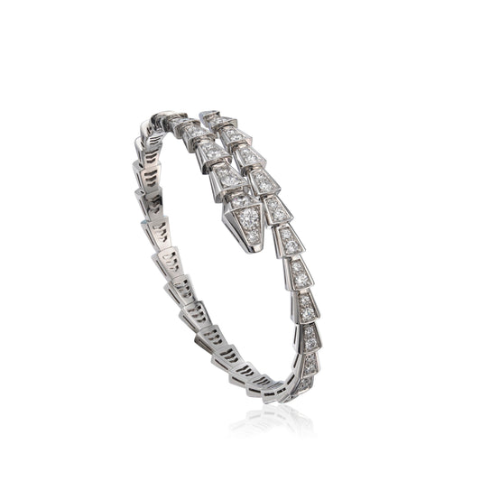 [⭐Clover Jewelry]SERPENTI BRACELET 6MM SILVER DIAMOND