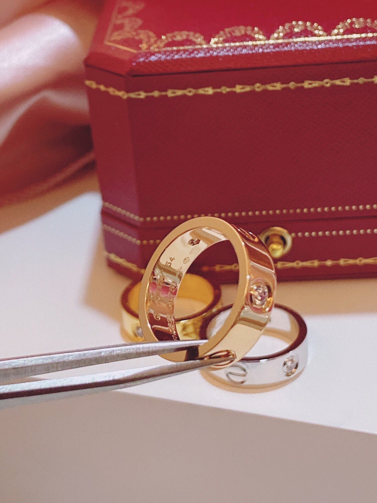 [⭐Clover Jewelry]Three-Diamond Ring