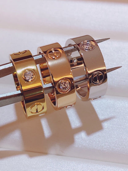 [⭐Clover Jewelry]Three-Diamond Ring