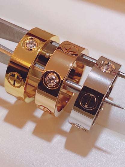 [⭐Clover Jewelry]Three-Diamond Ring