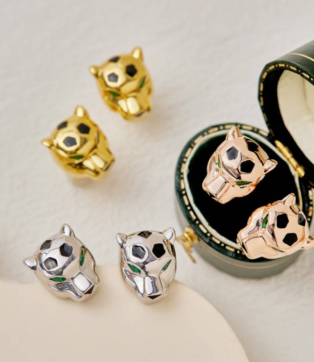 [⭐Clover Jewelry]CHRRTAH-PRINT STUD EARRINGS, THREE COLORS