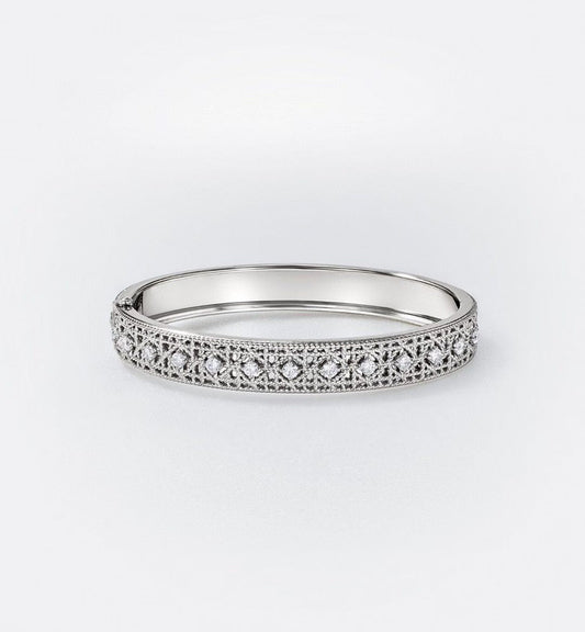 [⭐Clover Jewelry]2026 WOVEN-PATTERN BRACELET SET WITH FULL DIAMOND INLAY THREE-COLORS