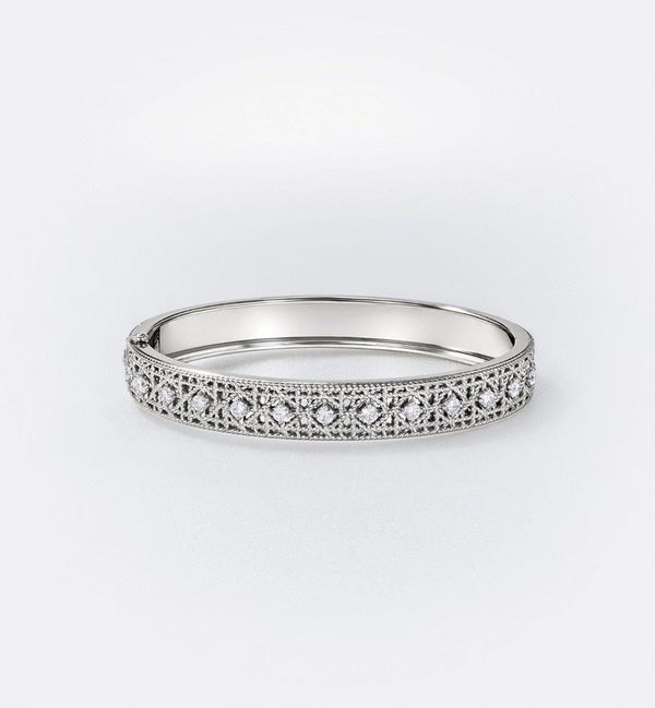 [⭐Clover Jewelry]2026 WOVEN-PATTERN BRACELET SET WITH FULL DIAMOND INLAY THREE-COLORS