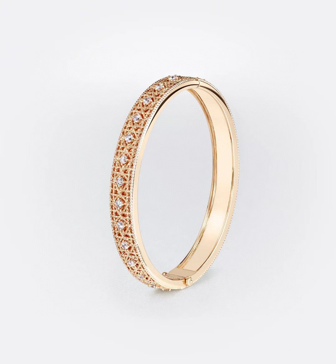 [⭐Clover Jewelry]2026 WOVEN-PATTERN BRACELET SET WITH FULL DIAMOND INLAY THREE-COLORS