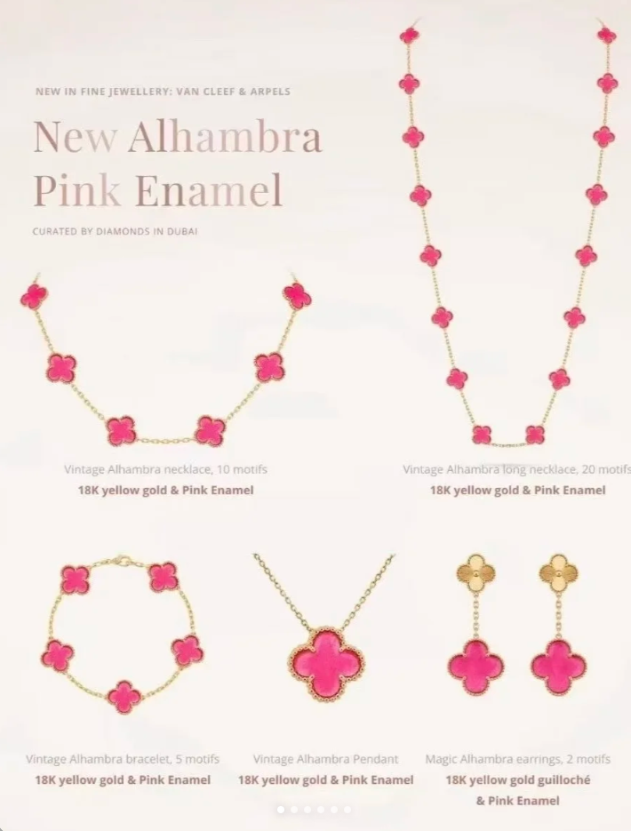 [⭐Clover Jewelry]26 NEW PINK BUBBLE ENAMEL SET