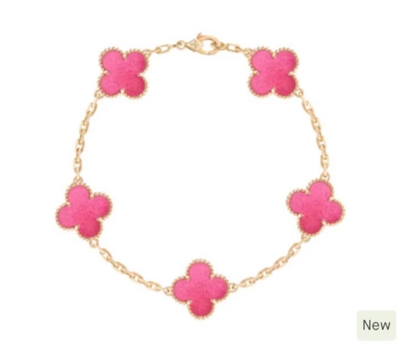 [⭐Clover Jewelry]26 NEW PINK BUBBLE ENAMEL SET
