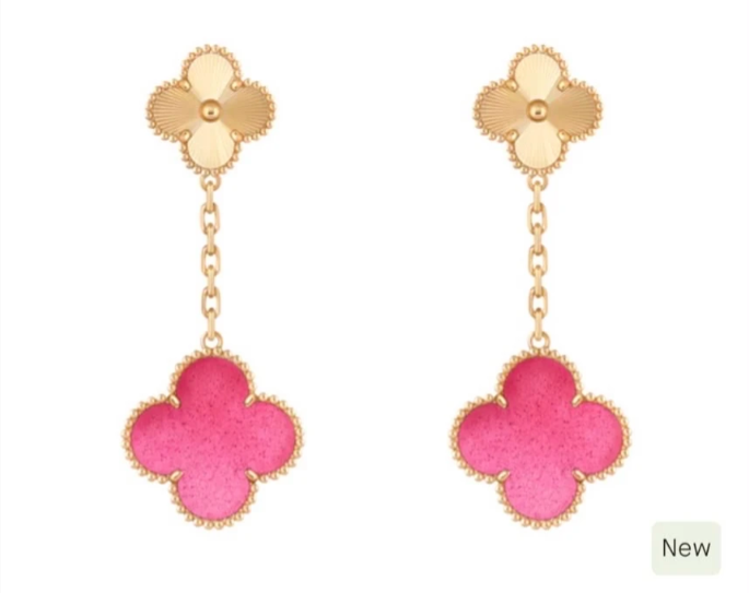 [⭐Clover Jewelry]26 NEW PINK BUBBLE ENAMEL SET