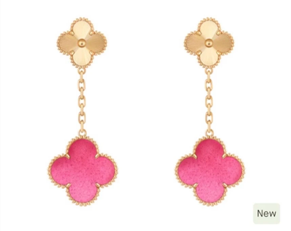 [⭐Clover Jewelry]26 NEW PINK BUBBLE ENAMEL SET