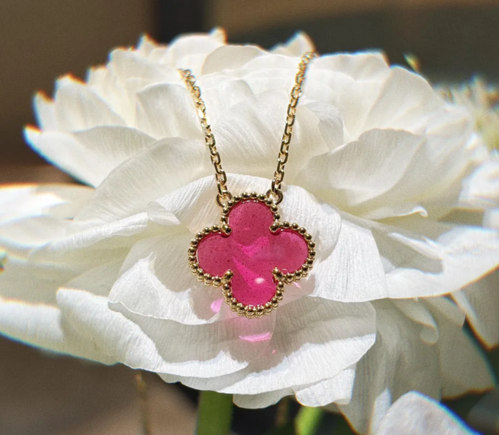 [⭐Clover Jewelry]26 NEW PINK BUBBLE ENAMEL SET