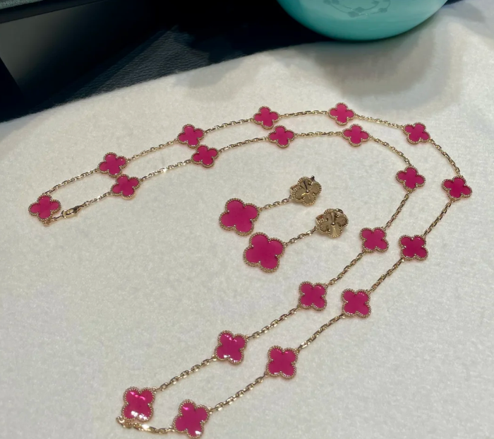 [⭐Clover Jewelry]26 NEW PINK BUBBLE ENAMEL SET