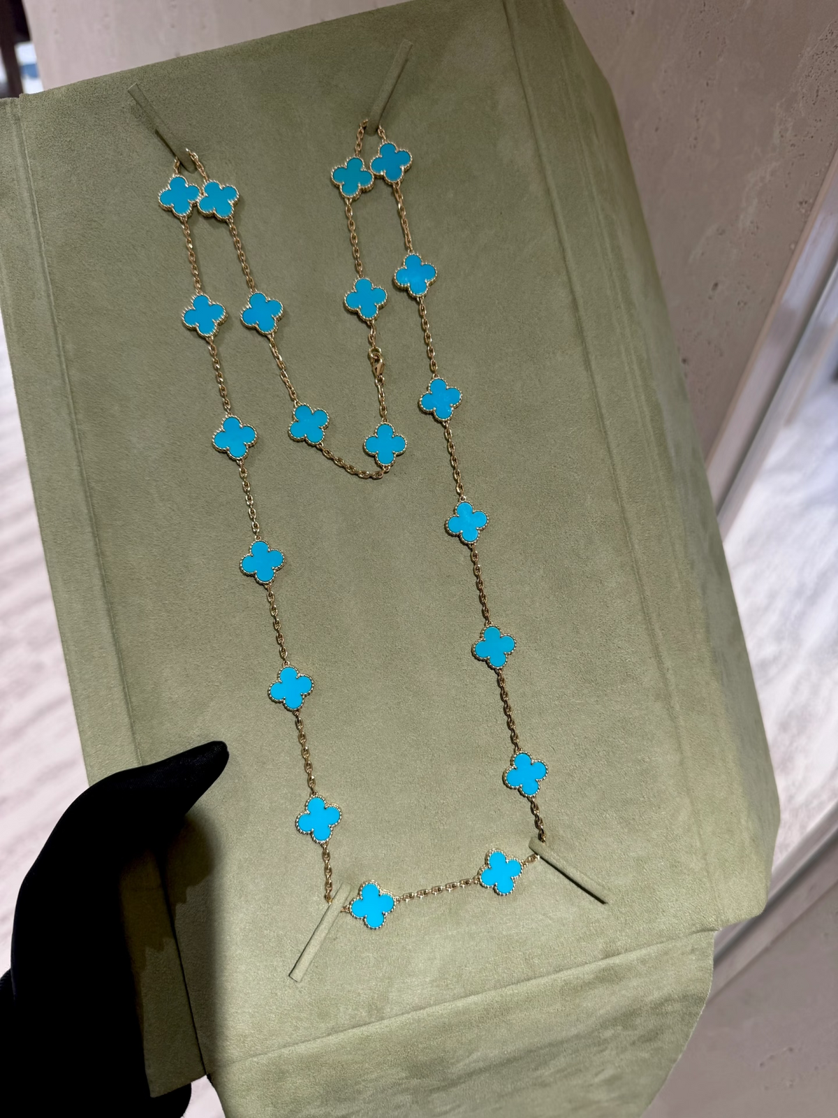[⭐Clover Jewelry]CLOVER 20 MOTIFS TURQUOISE GOLD