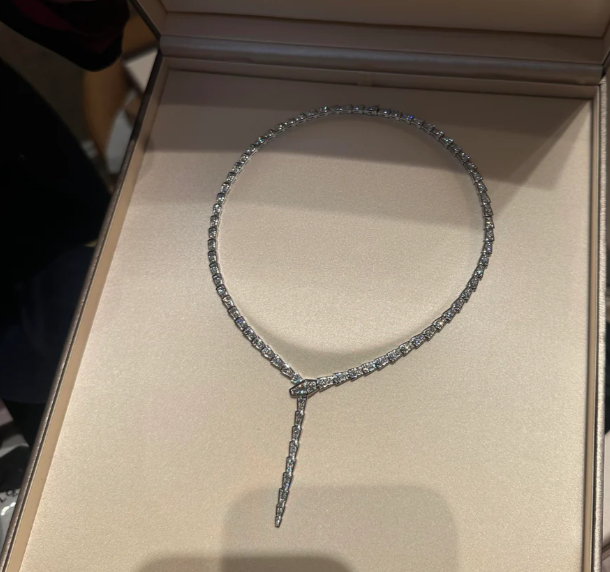 [⭐Clover Jewelry]NEW！SERPENT DIAMOND NECKLACE