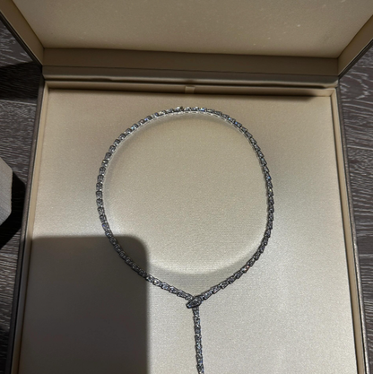 [⭐Clover Jewelry]NEW！SERPENT DIAMOND NECKLACE