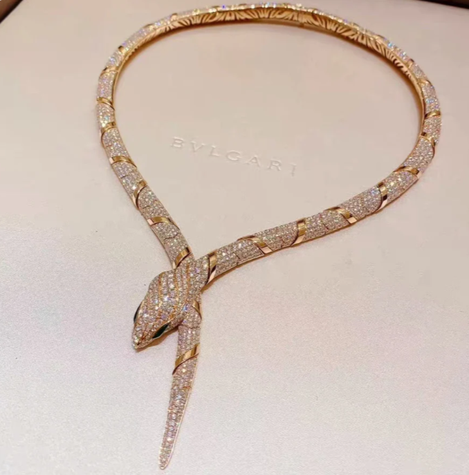 [⭐Clover Jewelry]HAUTE COUTURE GOLD SERPENTI NECKLACE