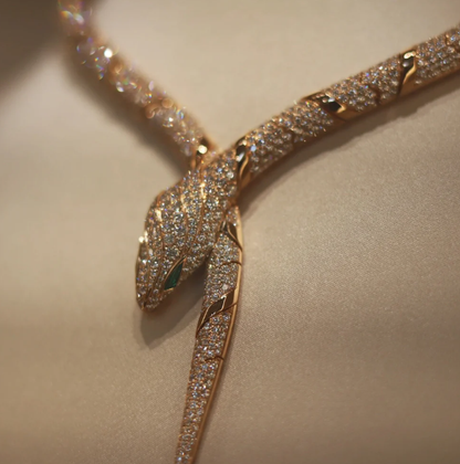 [⭐Clover Jewelry]HAUTE COUTURE GOLD SERPENTI NECKLACE