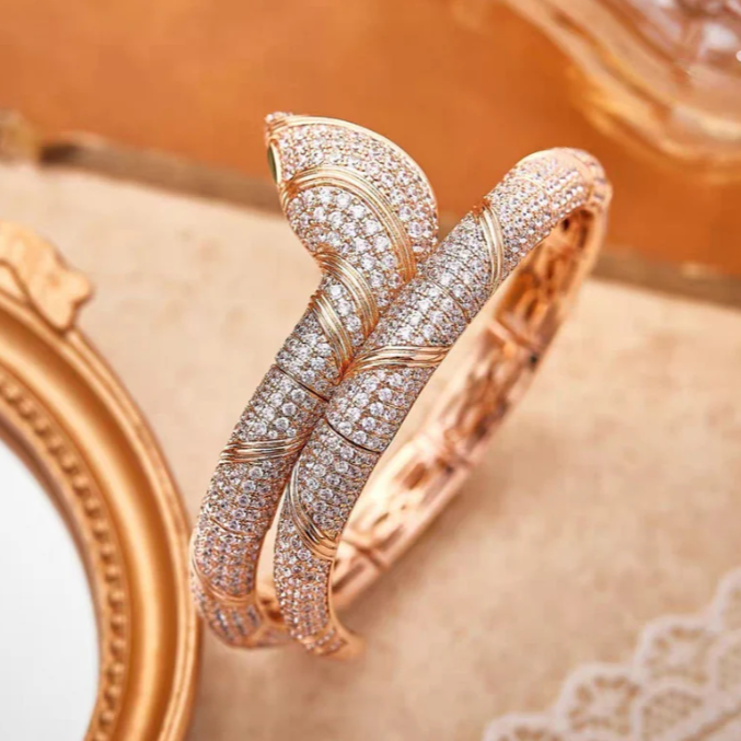 [⭐Clover Jewelry]HAUTE COUTURE GOLD SERPENTI BRACELET