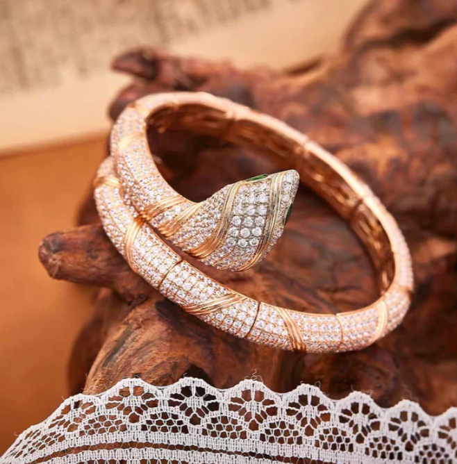 [⭐Clover Jewelry]HAUTE COUTURE GOLD SERPENTI BRACELET