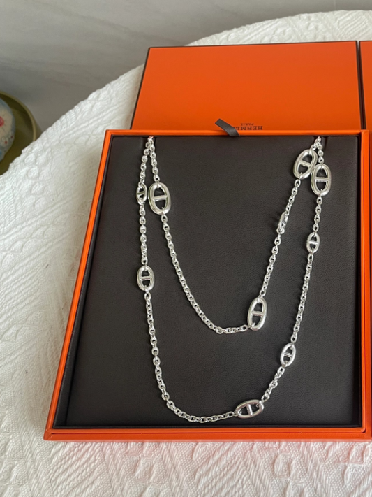 [⭐Clover Jewelry]Classic Silver Sweater Chain