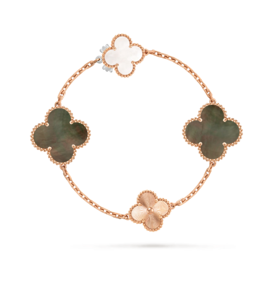 [⭐Clover Jewelry]DETACHABLE CLOVER 15(11+4) FLOWER SILVER NECKLACE SET