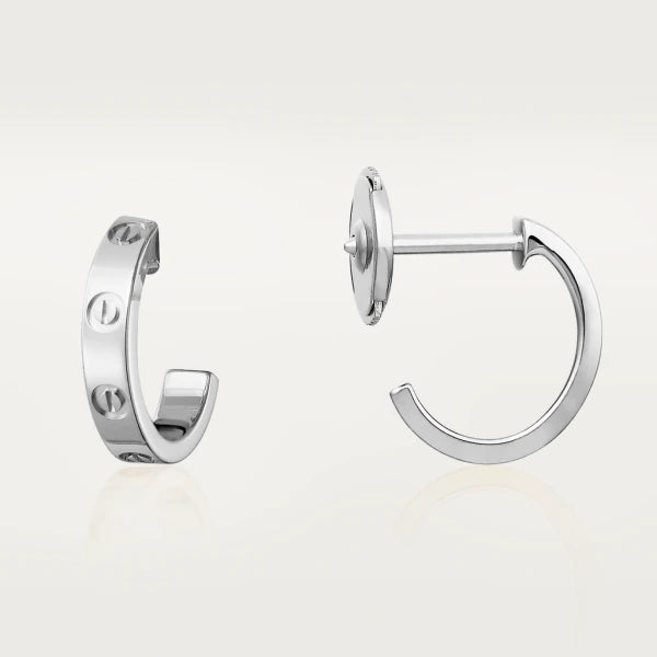 [⭐Clover Jewelry]LOVE EARRINGS 2.65MM SILVER