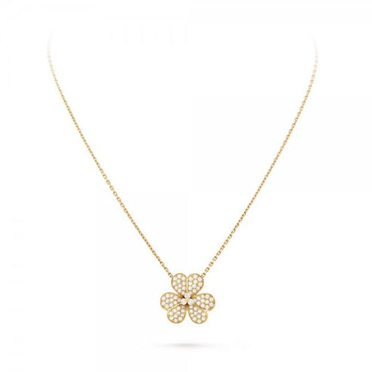 [⭐Clover Jewelry]FLOWER DIAMOND NECKLACE