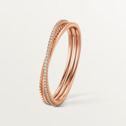 [⭐Clover Jewelry]ETINCELLE HALF-PAVED DIAMOND BRACELET