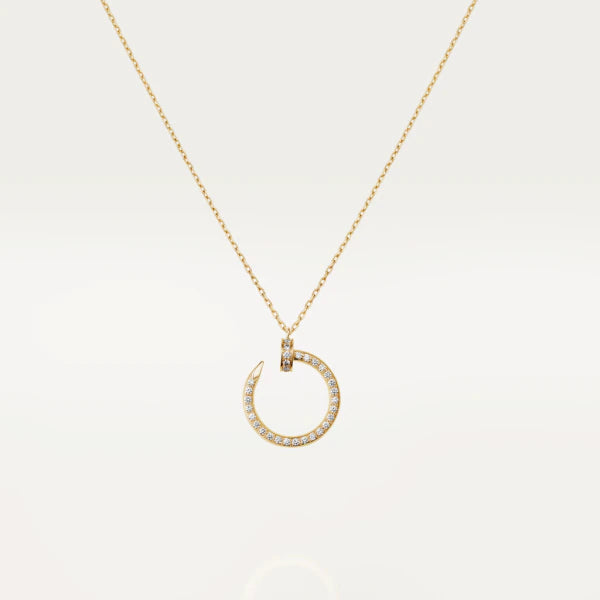 [⭐Clover Jewelry]JUSTE NECKLACE GOLD DIAMONDS