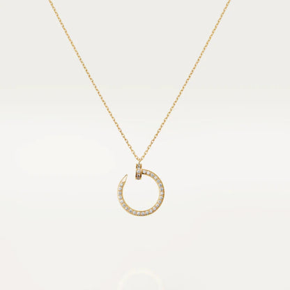 [⭐Clover Jewelry]JUSTE NECKLACE GOLD DIAMONDS