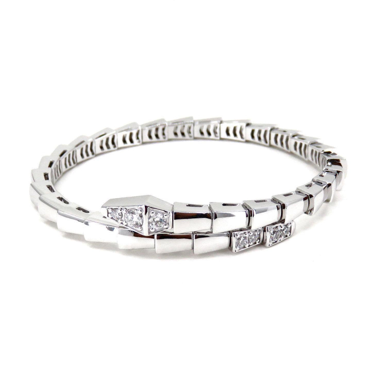[⭐Clover Jewelry]SERPENTI BRACELET DIAMONDS SILVER