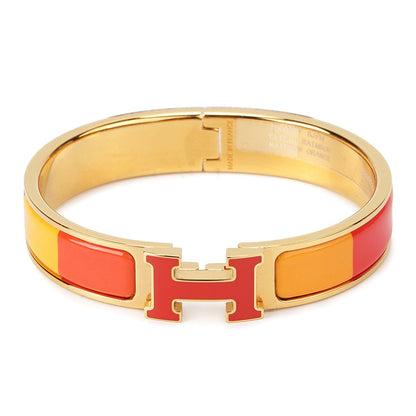 [⭐Clover Jewelry]H BRACELET ORANGE RAINBOW CERAMIC