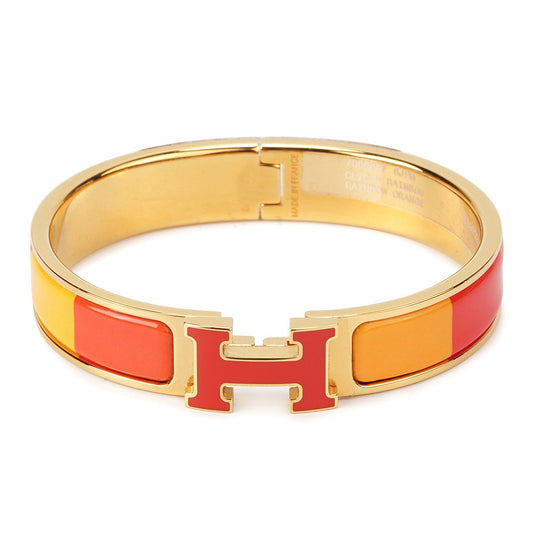 [⭐Clover Jewelry]H BRACELET ORANGE RAINBOW CERAMIC