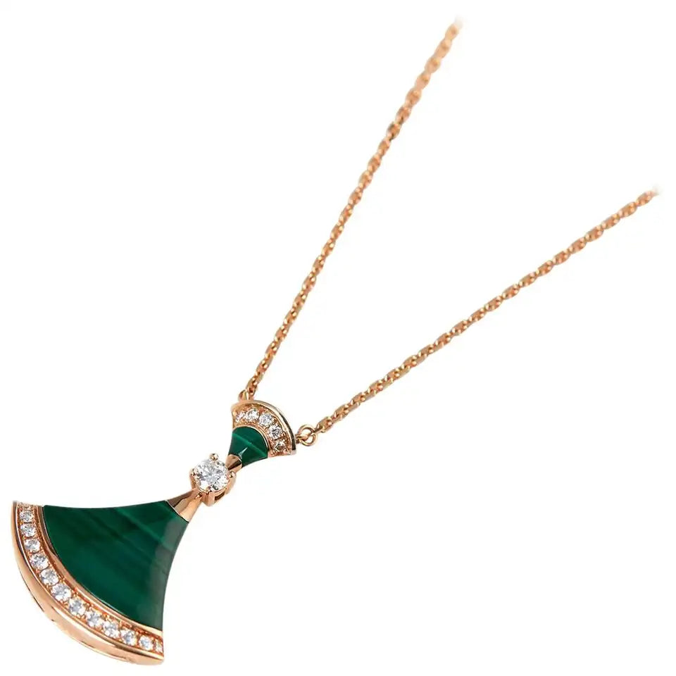 [⭐Clover Jewelry]DREAM NECKLACE MALACHITE DIAMOND
