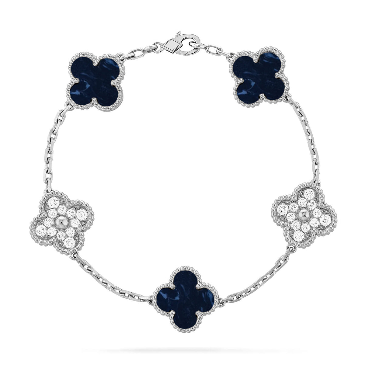 [⭐Clover Jewelry]CLOVER 5 MOTIF PIETERSITE BRACELET COLLECTION
