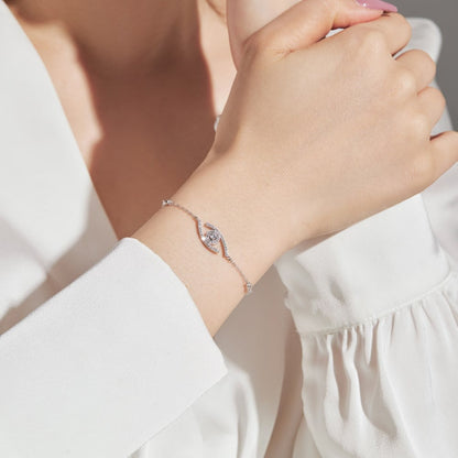 [⭐Clover Jewelry]Demo Eye Pave-Set Diamond Bracelet