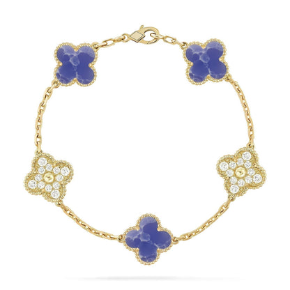 [⭐Clover Jewelry]CLOVER 5 MOTIF BLUE VEINS BRACELET COLLECTION