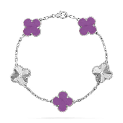 [⭐Clover Jewelry] CLOVER 5 MOTIF VIOLET BRACELET COLLECTION