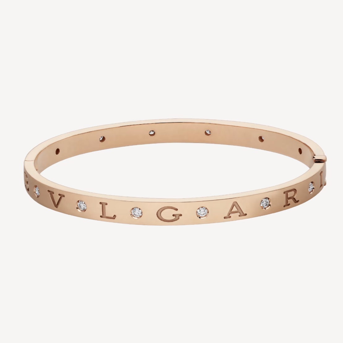 [⭐Clover Jewelry]ZERO 1 PINK GOLD 12 DIAMONDS BRACELET