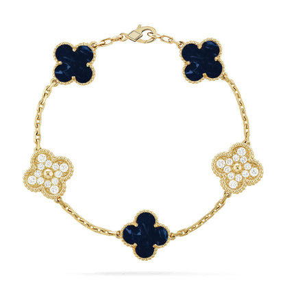 [⭐Clover Jewelry]CLOVER 5 MOTIF PIETERSITE BRACELET COLLECTION