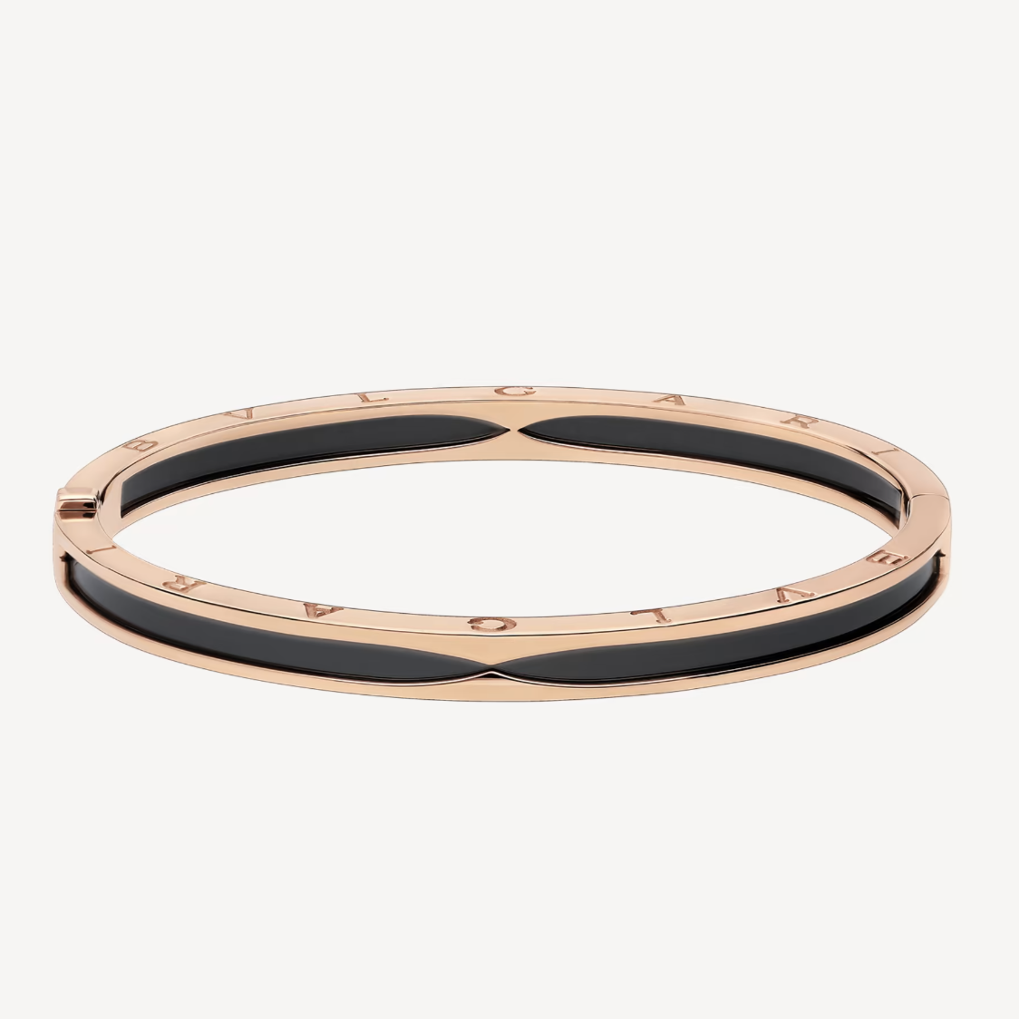 [⭐Clover Jewelry]ZERO 1 PINK GOLD WITH BLACK CERAMIC BRACELET