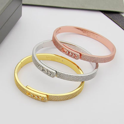 [⭐Clover Jewelry]Move Noa Full Pavé Diamond Bangle Bracelet