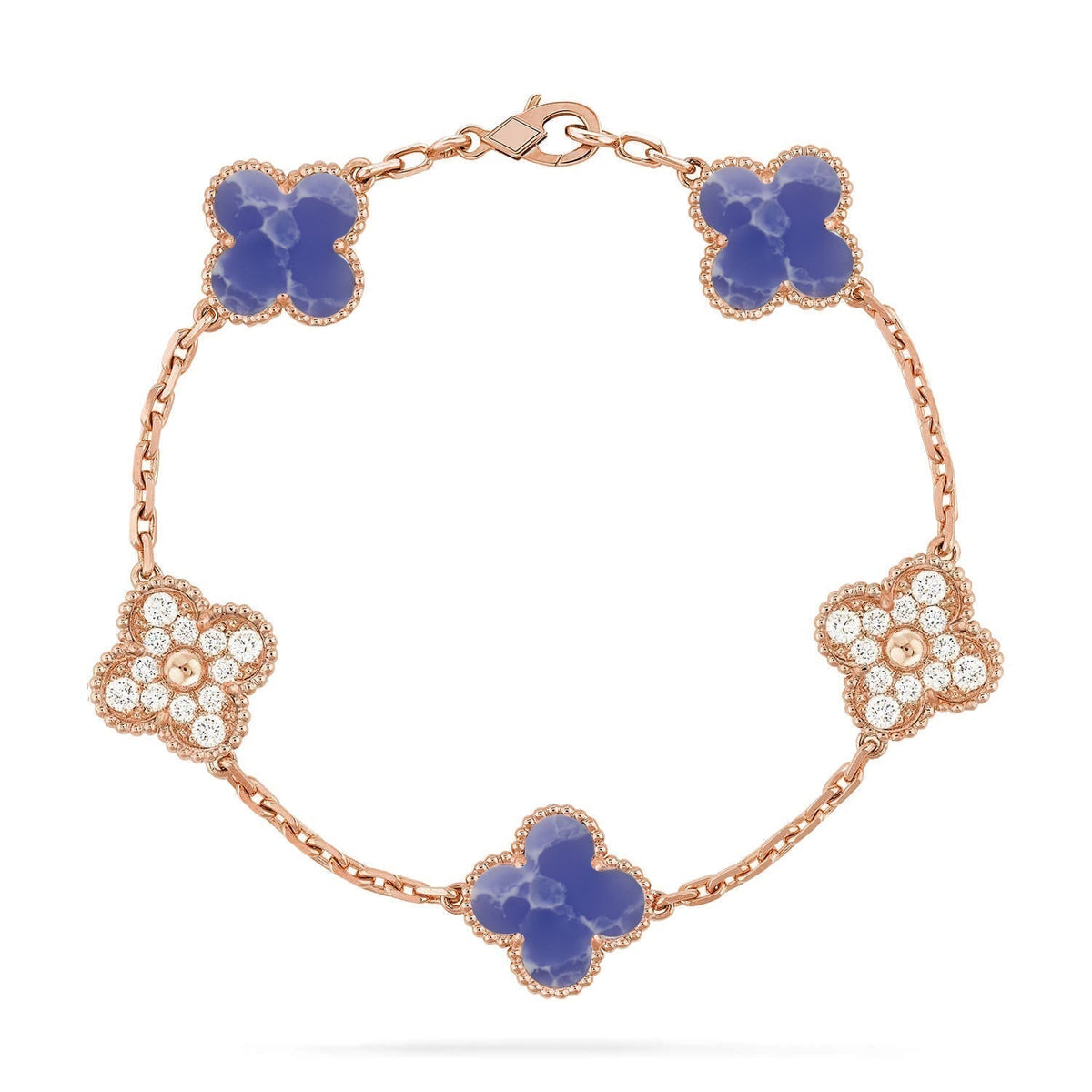 [⭐Clover Jewelry]CLOVER 5 MOTIF BLUE VEINS BRACELET COLLECTION