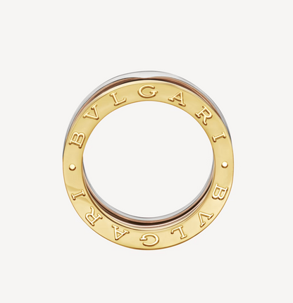 [⭐Clover Jewelry]ZERO 1 THREE-BAND ROSE WHITE AND YELLOW RING