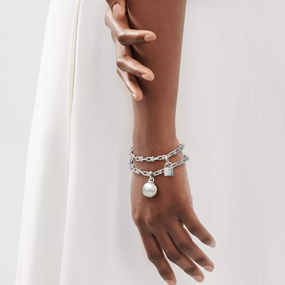 [Clover Jewelry]HARDWEAR SMALL WRAP SILVER BRACELET