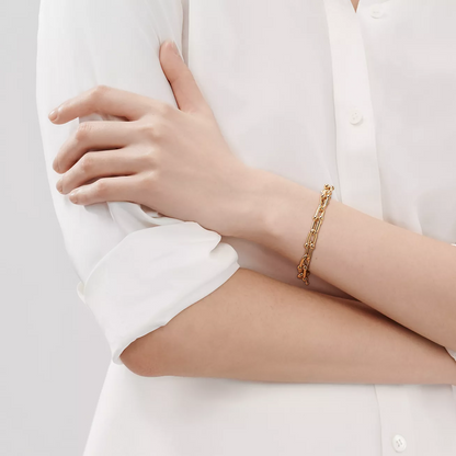 [Clover Jewelry]HARDWEAR MEDIUM LINK 20 MOTIF GOLD BRACELET